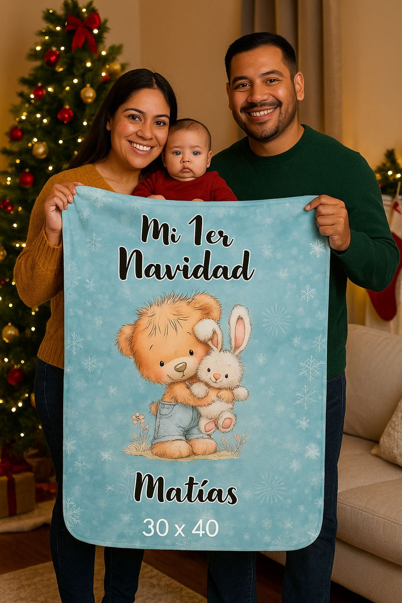 ⭐ Manta Personalizada “Mi 1er Navidad” – Especial para Bebé Jewelry 