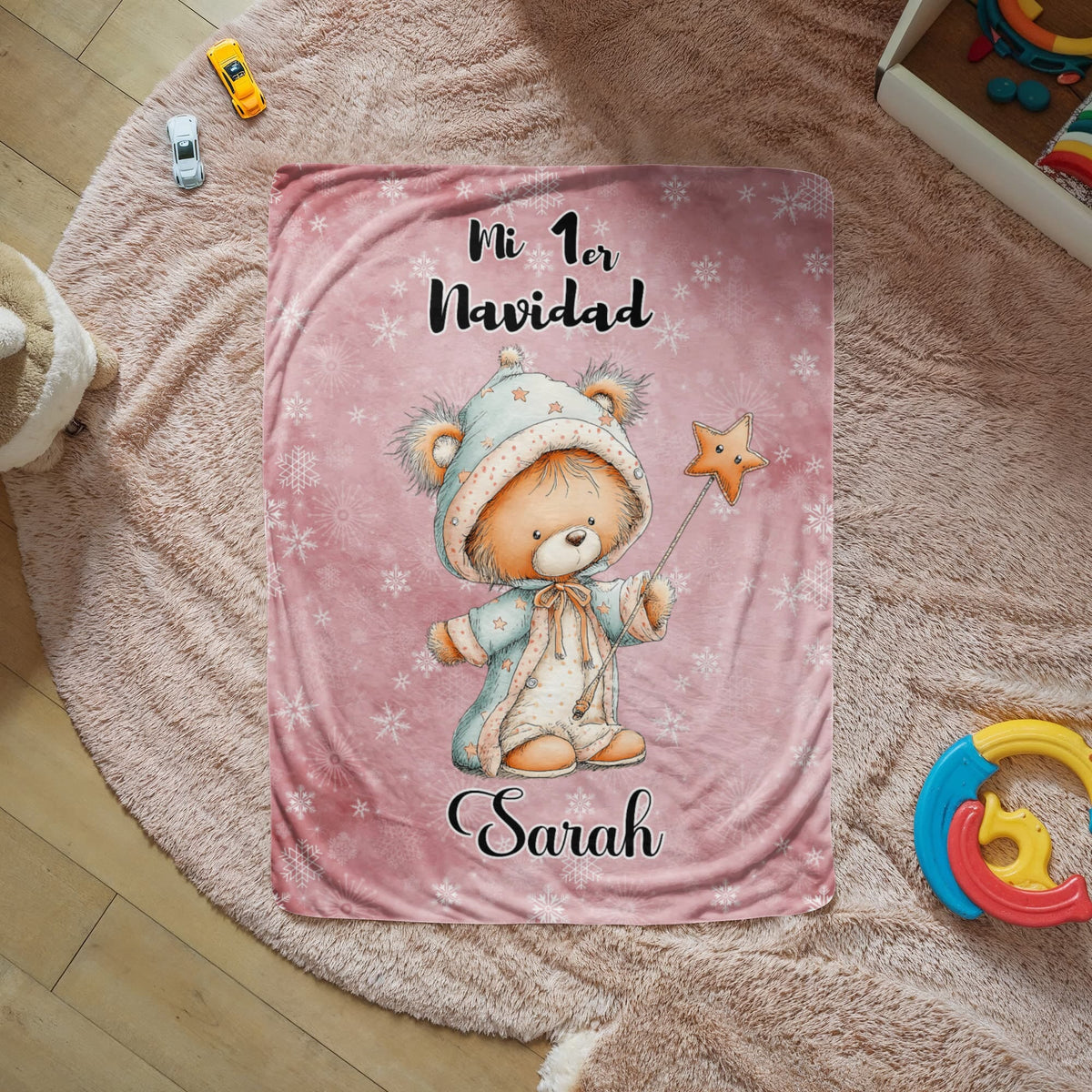 🎀 Manta Personalizada “Mi 1ra Navidad” – Especial para Bebé Niña Jewelry 