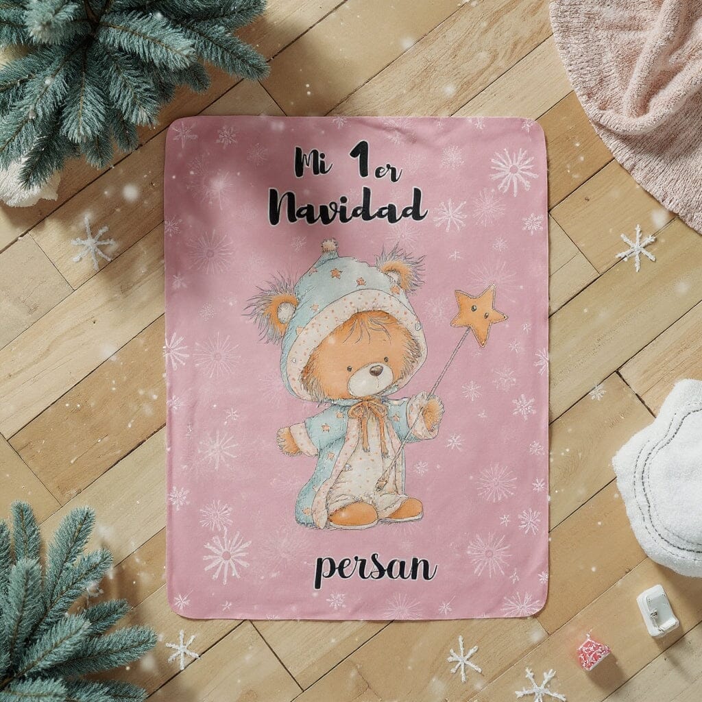 🎀 Manta Personalizada “Mi 1ra Navidad” – Especial para Bebé Niña Jewelry 