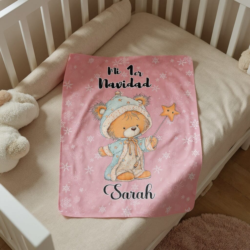 🎀 Manta Personalizada “Mi 1ra Navidad” – Especial para Bebé Niña Jewelry 