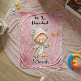 🎀 Manta Personalizada “Mi 1ra Navidad” – Especial para Bebé Niña Jewelry 