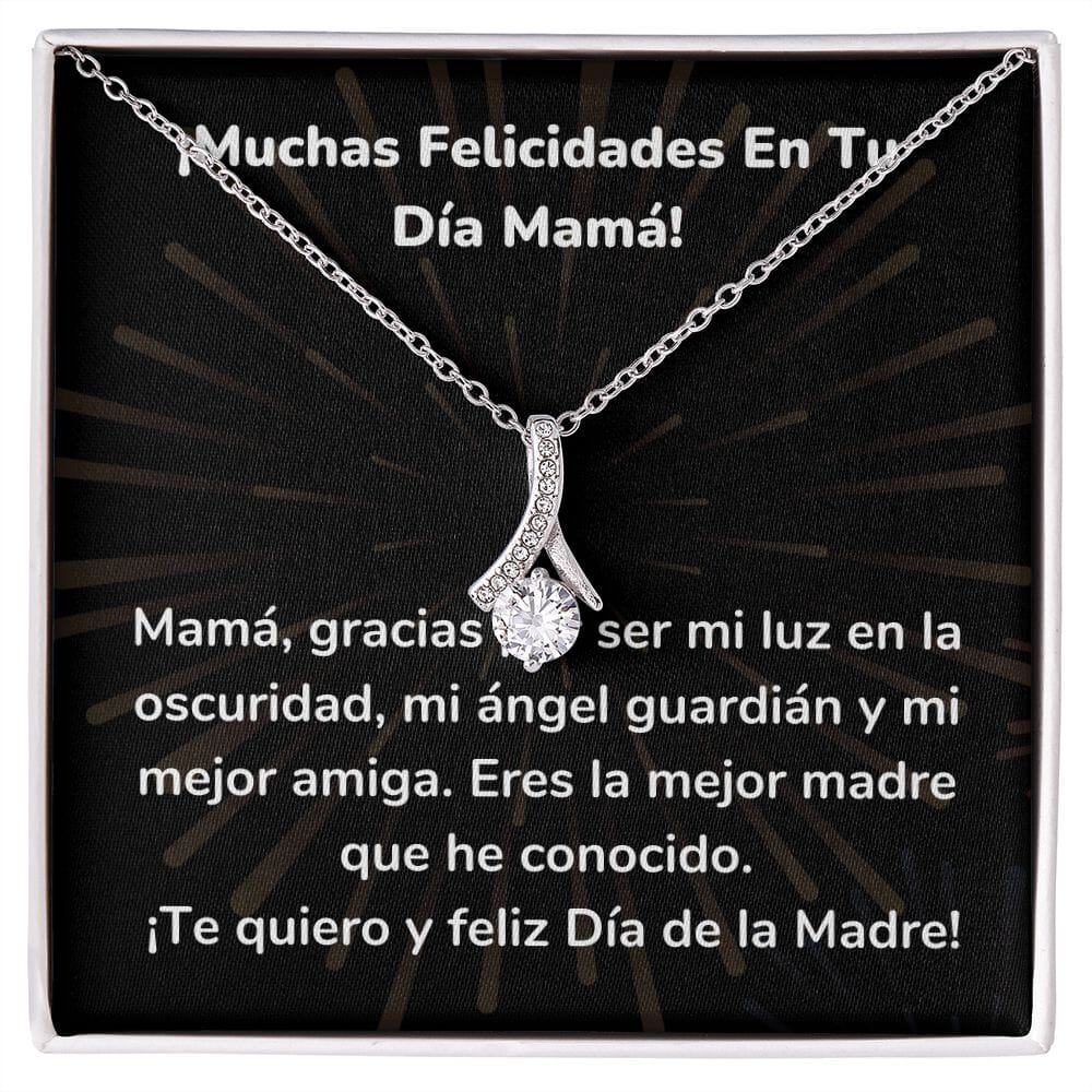 ¡Muchas Felicidades En Tu Día Mamá! Collar Belleza Seductora (Alluring Beauty) Para Mamá Jewelry/AlluringBeauty Acabado en oro blanco de 14 k Standard Box 