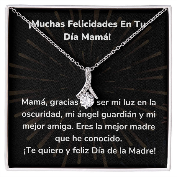 ¡Muchas Felicidades En Tu Día Mamá! Collar Belleza Seductora (Alluring Beauty) Para Mamá Jewelry/AlluringBeauty Acabado en oro blanco de 14 k Standard Box 