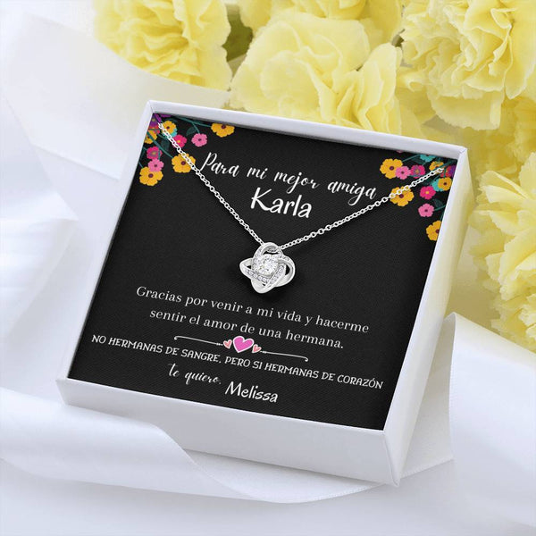 No hermanas de sangre, pero si hermanas de corazón - Collar Nudo de Amor para la Mejor Amiga. Jewelry/LoveKnot 