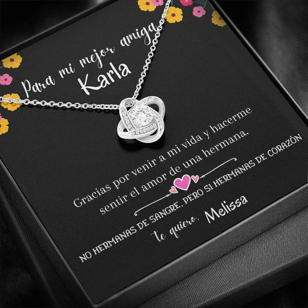 No hermanas de sangre, pero si hermanas de corazón - Collar Nudo de Amor para la Mejor Amiga. Jewelry/LoveKnot 