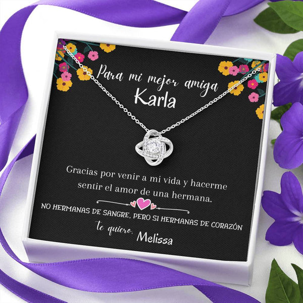No hermanas de sangre, pero si hermanas de corazón - Collar Nudo de Amor para la Mejor Amiga. Jewelry/LoveKnot 