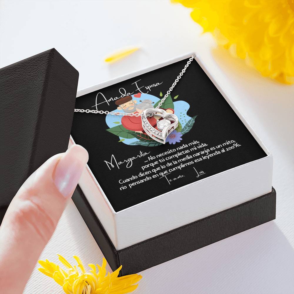 No necesito nada más porque tu completas mi vida… - Regalo para la media naranja - Collar Forever Love para la Esposa. Jewelry/ForeverLove 