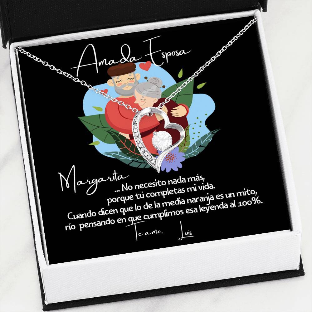 No necesito nada más porque tu completas mi vida… - Regalo para la media naranja - Collar Forever Love para la Esposa. Jewelry/ForeverLove 