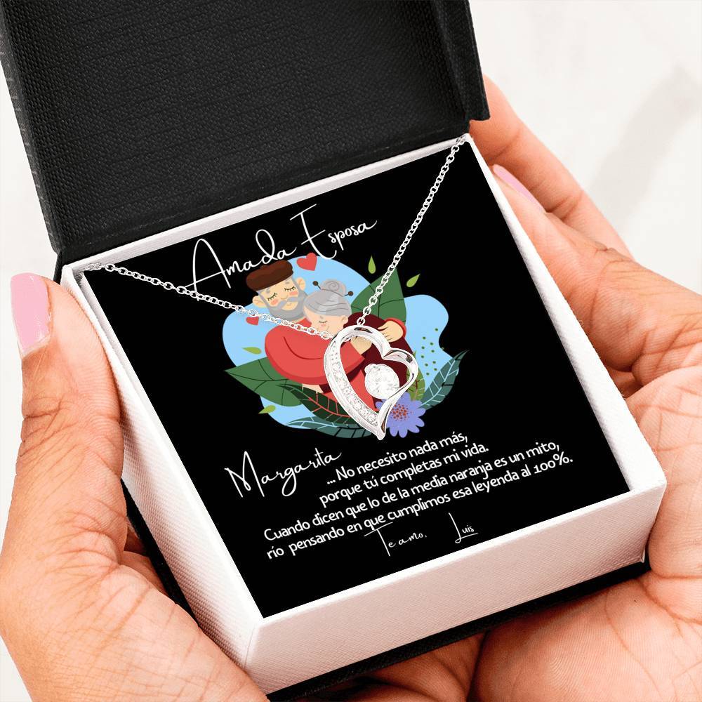 No necesito nada más porque tu completas mi vida… - Regalo para la media naranja - Collar Forever Love para la Esposa. Jewelry/ForeverLove 