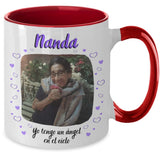 Nohemy Orellana Coffee Mug Gearbubble Two Tone 11oz Mug Red 