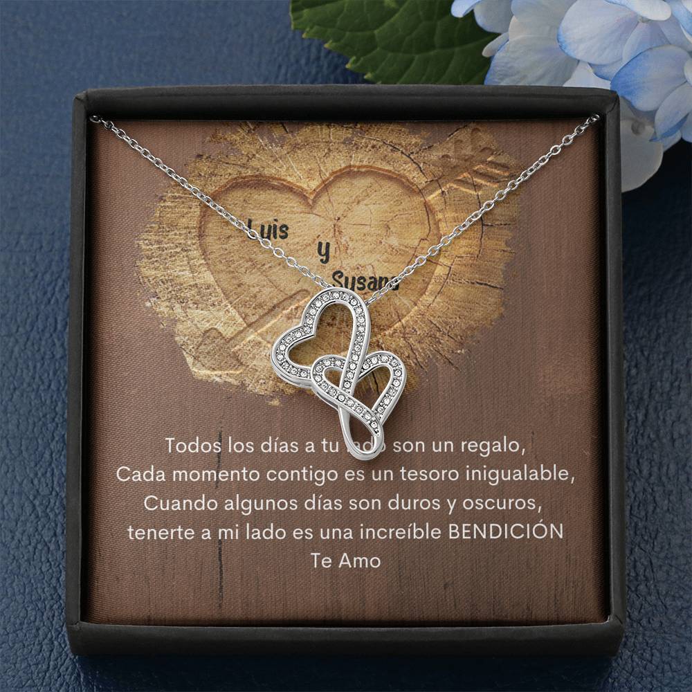 NEW Necklace For my Love- Necklace Double Personalize the card and choose the box for the