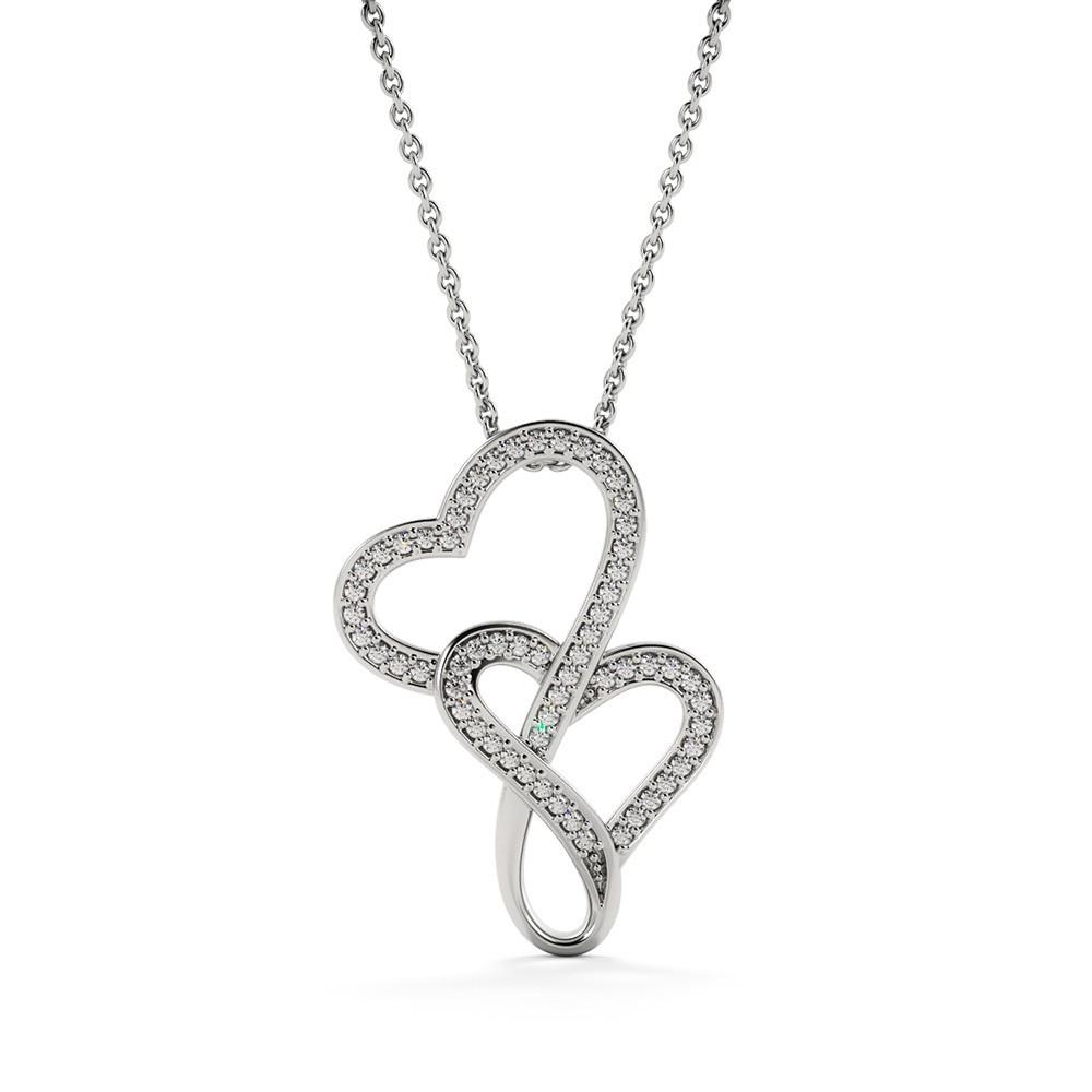 Nuevo producto - Recuerda: Cuando no estemos cerca… Collar 2 corazones Dobles. Personaliza la tarjeta y escoge la caja para el collar. Jewelry ShineOn Fulfillment 