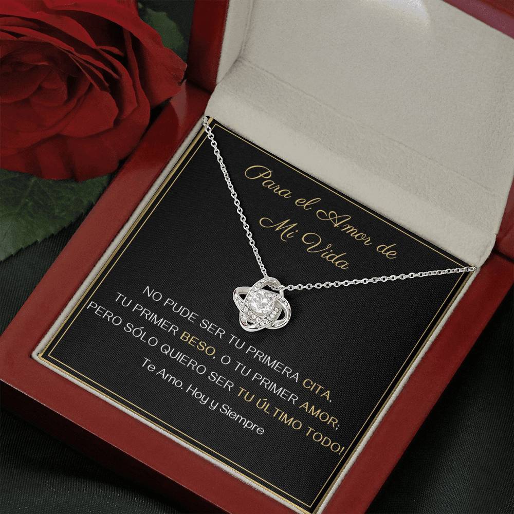 Para El amor de mi vida - Tu Último Todo- Collar Nudo de Amor Jewelry ShineOn Fulfillment Mahogany Style Luxury Box 