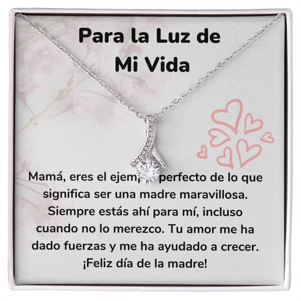 Para la Luz de Mi Vida Collar Belleza Seductora (Alluring Beauty) Para Mamá Jewelry/AlluringBeauty Acabado en oro blanco de 14 k Standard Box 
