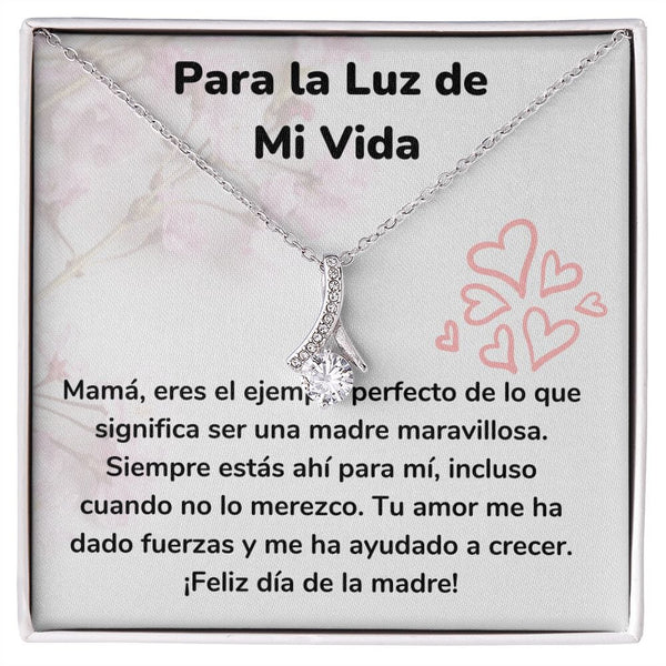Para la Luz de Mi Vida Collar Belleza Seductora (Alluring Beauty) Para Mamá Jewelry/AlluringBeauty Acabado en oro blanco de 14 k Standard Box 
