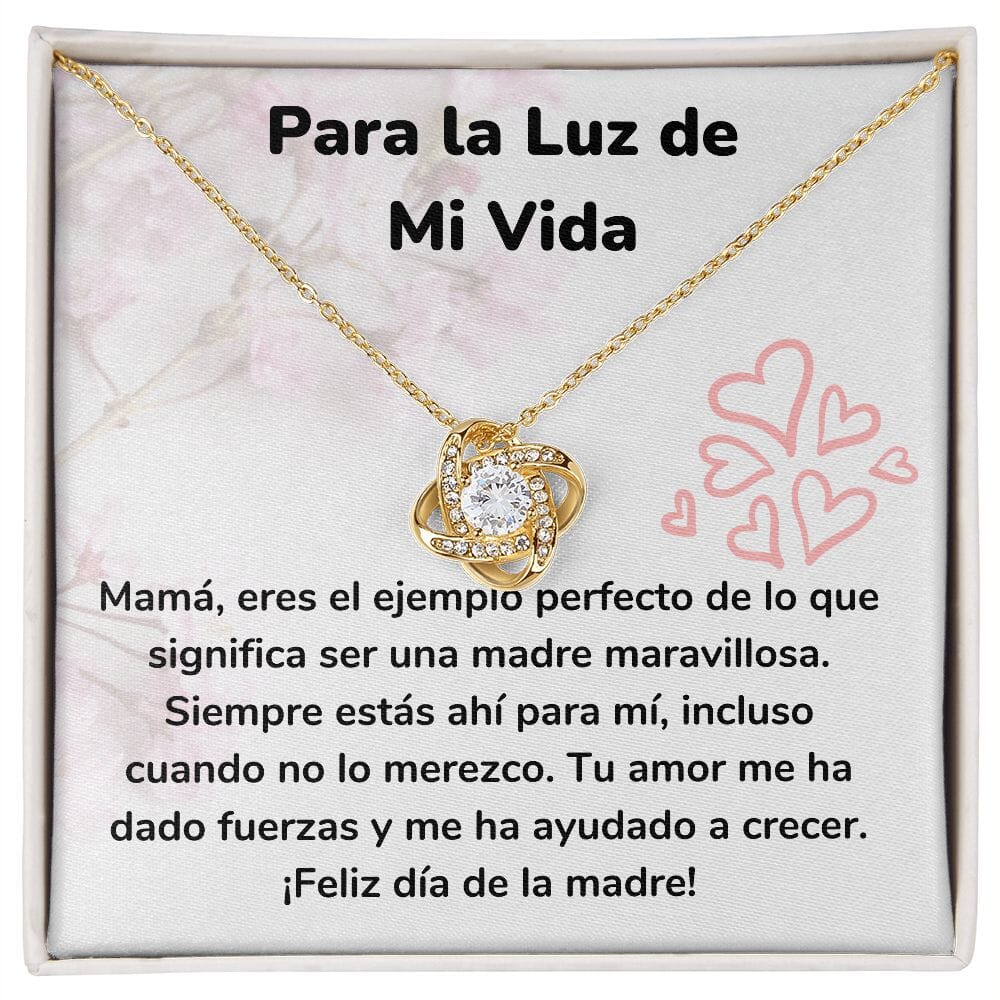 Para la Luz de Mi Vida - Collar para Mamá (Nudo de Amor) Love Knot Jewelry ShineOn Fulfillment <p>Acabado en Oro Amarillo de 18 quilates.</p> Standard Box 