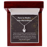 Para la Madre Más Maravillosa Collar Belleza Seductora (Alluring Beauty) Para Mamá Jewelry ShineOn Fulfillment Acabado en oro blanco de 14 k Luxury Box 