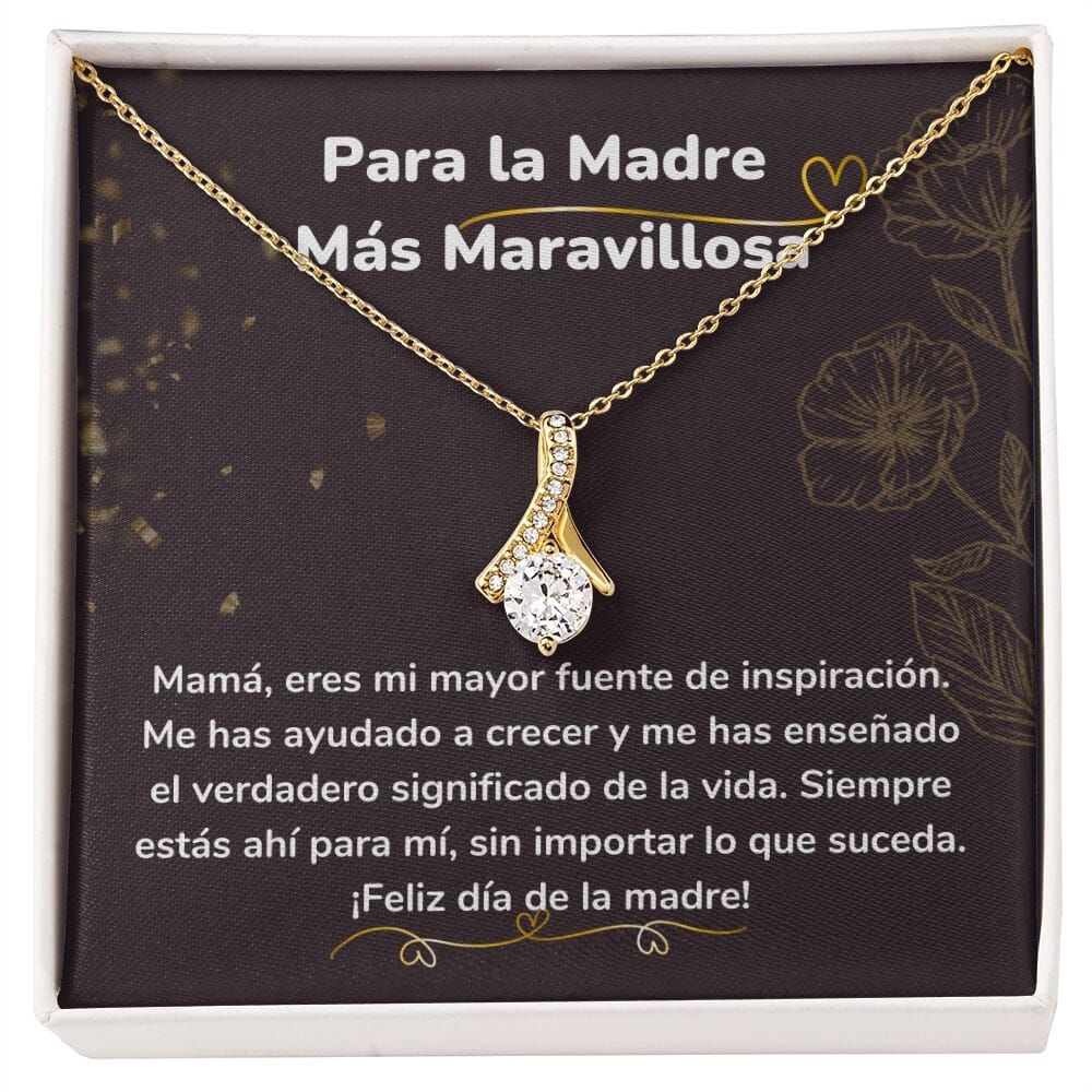 Para la Madre Más Maravillosa Collar Belleza Seductora (Alluring Beauty) Para Mamá Jewelry/AlluringBeauty Acabado en Oro Amarillo de 18 quilates Standard Box 