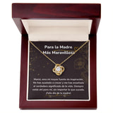 Para la Madre Más Maravillosa- Collar para Mamá (Nudo de Amor) Love Knot Jewelry ShineOn Fulfillment <p>Acabado en Oro Amarillo de 18 quilates</p> Luxury Box 