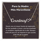 Para la Madre Más Maravillosa - Collar Personalizado Con Nombre Corazón - Mamá Jewelry/NameNecklaceHeart ShineOn Fulfillment 