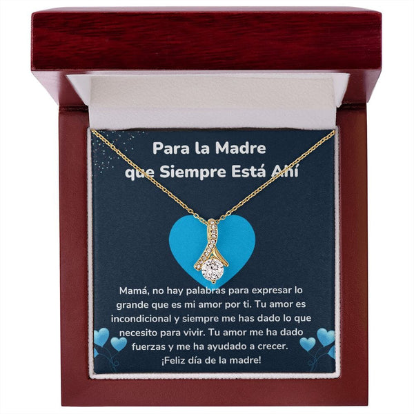 Para la Madre que Siempre Está Ahí Collar Belleza Seductora (Alluring Beauty) Para Mamá Jewelry/AlluringBeauty Acabado en Oro Amarillo de 18 quilates Luxury Box 