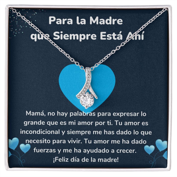 Para la Madre que Siempre Está Ahí Collar Belleza Seductora (Alluring Beauty) Para Mamá Jewelry/AlluringBeauty Acabado en oro blanco de 14 k Standard Box 