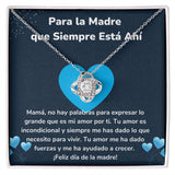 Para la Madre que Siempre Está Ahí - Collar para Mamá (Nudo de Amor) Love Knot Jewelry ShineOn Fulfillment Acabado en oro blanco de 14 k Standard Box 