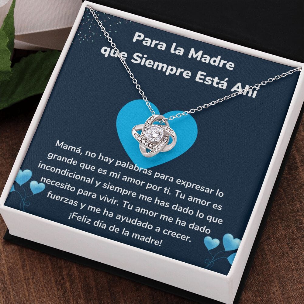 Para la Madre que Siempre Está Ahí - Collar para Mamá (Nudo de Amor) Love Knot Jewelry ShineOn Fulfillment 