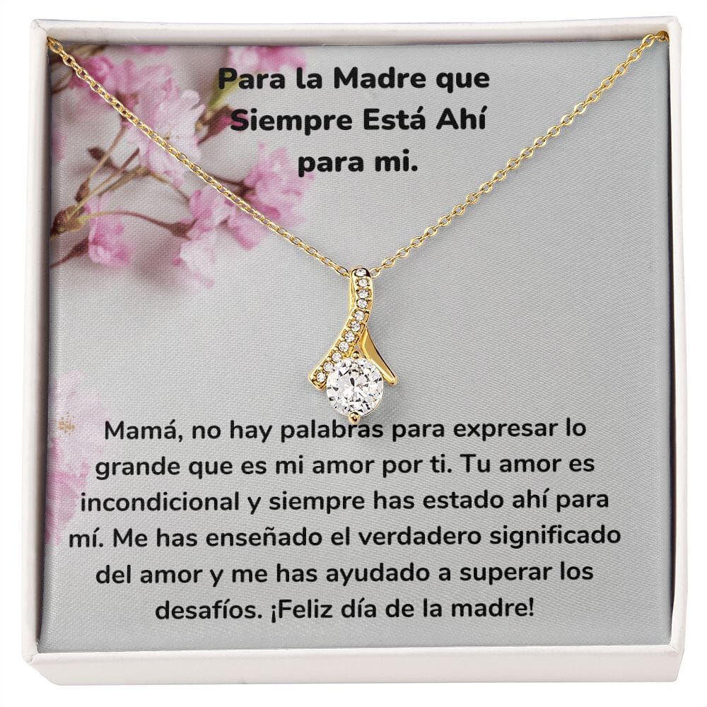 Para la Madre que Siempre Está Ahí para mi. Collar Belleza Seductora (Alluring Beauty) Para Mamá Jewelry/AlluringBeauty Acabado en Oro Amarillo de 18 quilates Standard Box 