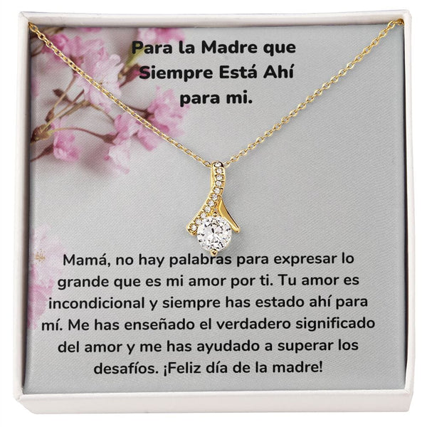 Para la Madre que Siempre Está Ahí para mi. Collar Belleza Seductora (Alluring Beauty) Para Mamá Jewelry/AlluringBeauty Acabado en Oro Amarillo de 18 quilates Standard Box 