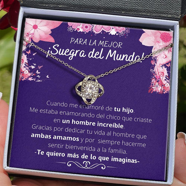 Para la mejor Suegra del Mundo.. ❤️ - Collar Love Knot con Tarjeta Jewelry/LoveKnot 