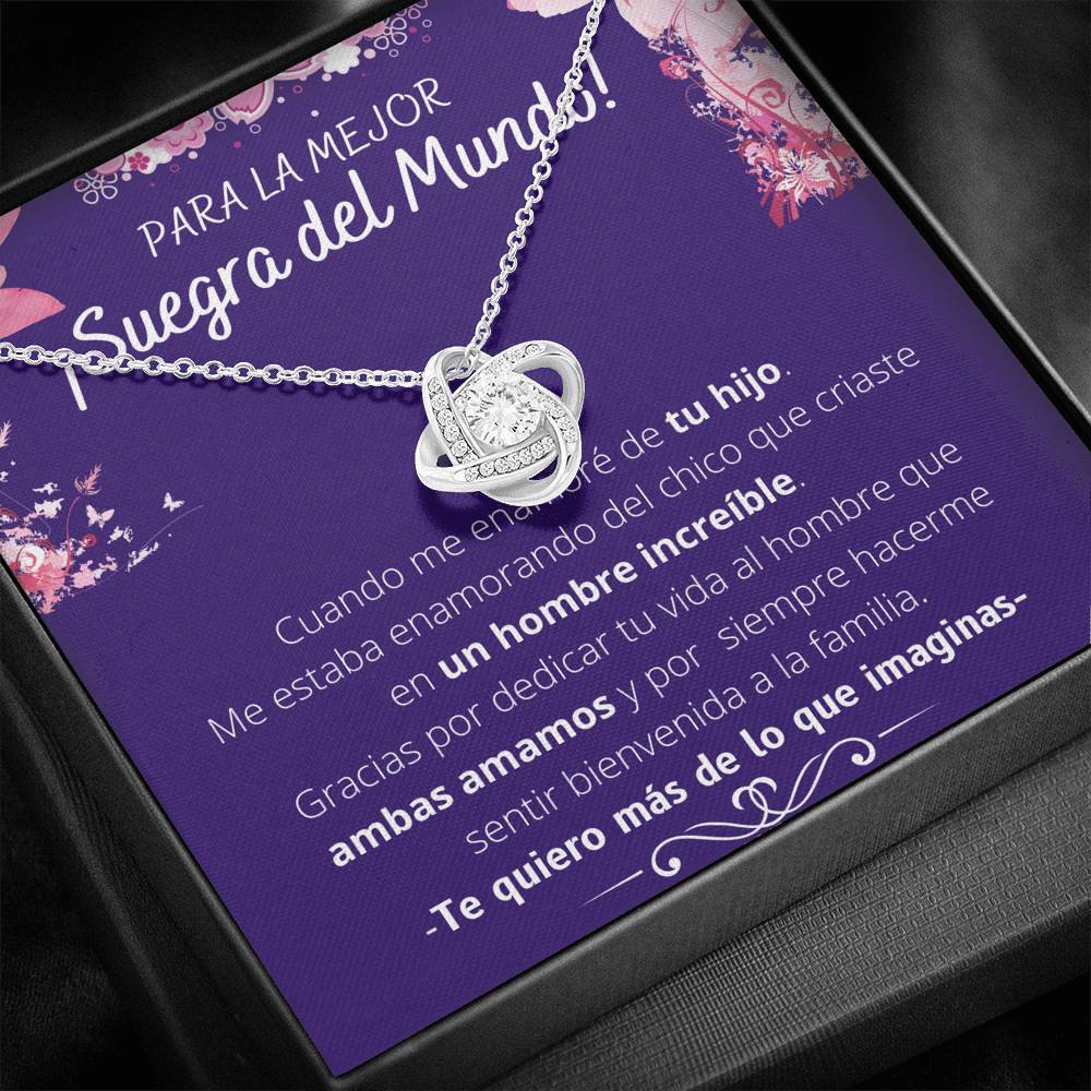 Para la mejor Suegra del Mundo.. ❤️ - Collar Love Knot con Tarjeta Jewelry/LoveKnot Standard Box 