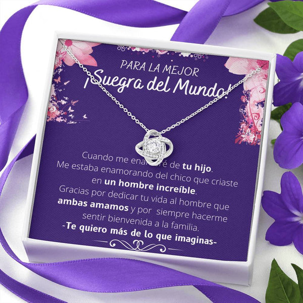 Para la mejor Suegra del Mundo.. ❤️ - Collar Love Knot con Tarjeta Jewelry/LoveKnot 