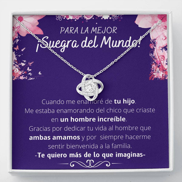 Para la mejor Suegra del Mundo.. ❤️ - Collar Love Knot con Tarjeta Jewelry/LoveKnot 
