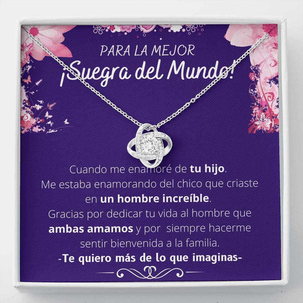 Para la mejor Suegra del Mundo.. ❤️ - Collar Love Knot con Tarjeta Jewelry/LoveKnot 