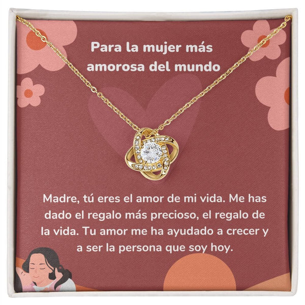 Para la mujer más amorosa del mundo - Collar Love KNot - nudo de amor Jewelry ShineOn Fulfillment <p>Acabado en Oro Amarillo de 18 quilates.</p> Standard Box 