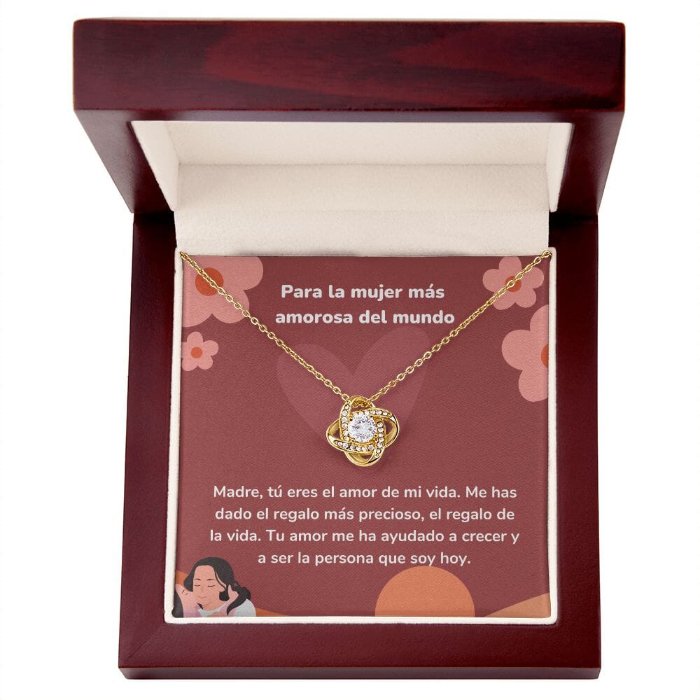 Para la mujer más amorosa del mundo - Collar Love KNot - nudo de amor Jewelry ShineOn Fulfillment <p>Acabado en Oro Amarillo de 18 quilates.</p> Luxury Box 