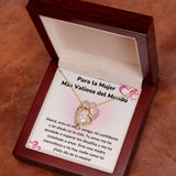 Para la Mujer Más Valiosa del Mundo - Collar para Mamá (Nudo de Amor) Love Knot Jewelry ShineOn Fulfillment <p>Acabado en Oro Amarillo de 18 quilates.</p> Luxury Box 