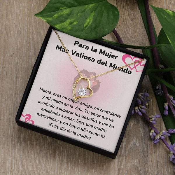 Para la Mujer Más Valiosa del Mundo - Collar para Mamá (Nudo de Amor) Love Knot Jewelry ShineOn Fulfillment 