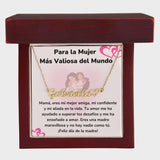 Para la Mujer Más Valiosa del Mundo - Collar Personalizado Con Nombre Corazón - Mamá Jewelry/NameNecklaceHeart ShineOn Fulfillment 