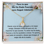 Para la que Me Ha Dado Fuerzas para Seguir Adelante Collar Belleza Seductora (Alluring Beauty) Para Mamá Jewelry ShineOn Fulfillment <p>Acabado en Oro Amarillo de 18 quilates</p> Standard Box 