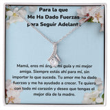 Para la que Me Ha Dado Fuerzas para Seguir Adelante Collar Belleza Seductora (Alluring Beauty) Para Mamá Jewelry ShineOn Fulfillment Acabado en oro blanco de 14 k Standard Box 