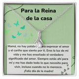 Para la Reina de la casa Collar Belleza Seductora (Alluring Beauty) Para Mamá Jewelry ShineOn Fulfillment Acabado en oro blanco de 14 k Standard Box 