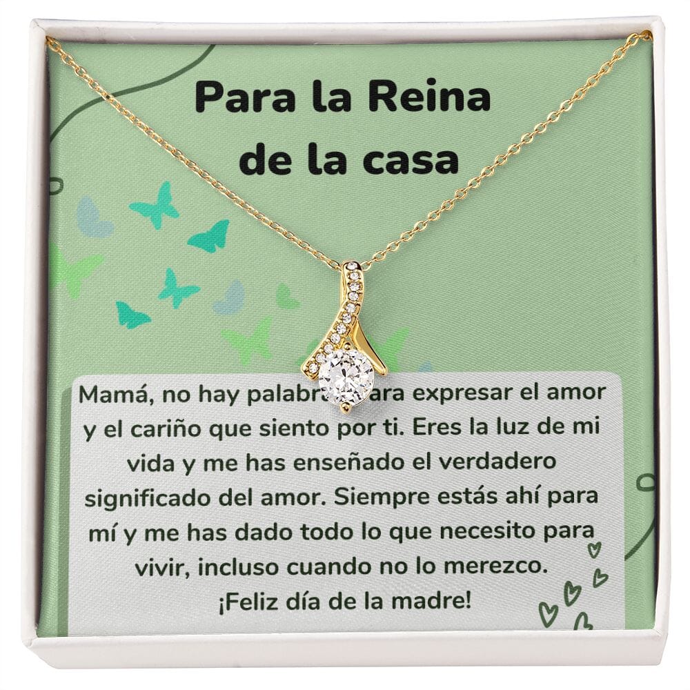 Para la Reina de la casa Collar Belleza Seductora (Alluring Beauty) Para Mamá Jewelry ShineOn Fulfillment <p>Acabado en Oro Amarillo de 18 quilates</p> Standard Box 