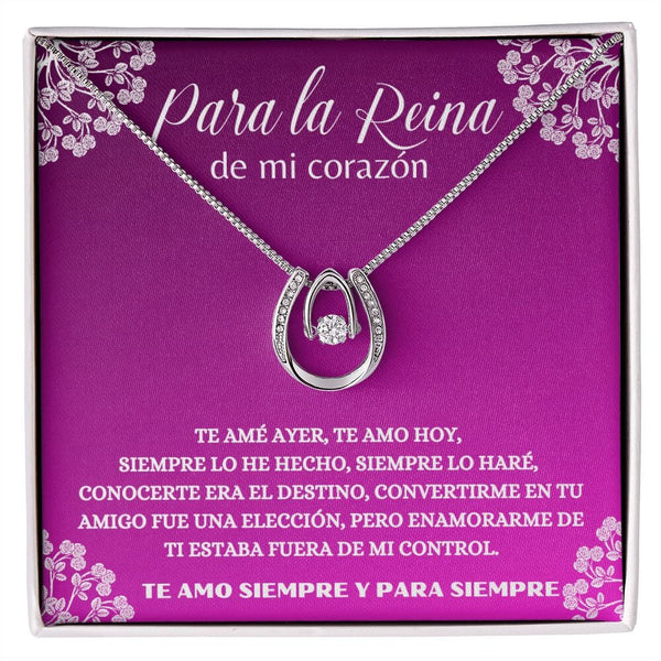 Para la Reina de mi Corazón - Collar afortunada en el amor - **NUEVO** Jewelry Caja de Regalo Incluida 