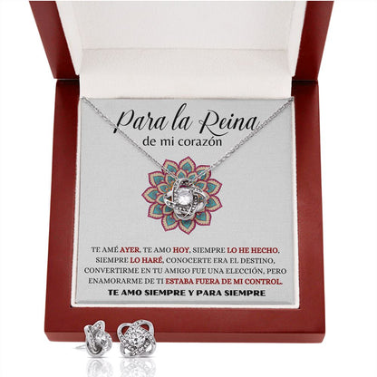 Para la Reina de mi corazón - Collar Love Knot con Aretes Jewelry/LoveKnot 