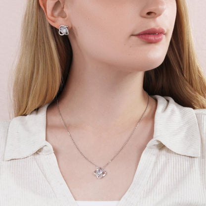 Para la Reina de mi corazón - Collar Love Knot con Aretes Jewelry/LoveKnot 