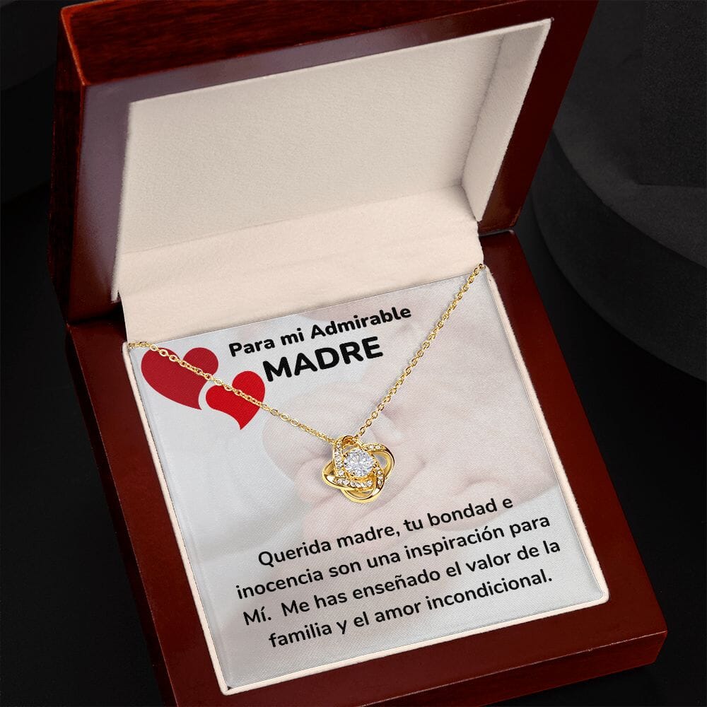 Para mi Admirable Madre- Collar Para Mamá Nudo de Amor (LoveKnot) Jewelry/LoveKnot 