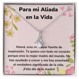 Para mi Aliada en la Vida Collar Belleza Seductora (Alluring Beauty) Para Mamá Jewelry ShineOn Fulfillment Acabado en oro blanco de 14 k Standard Box 