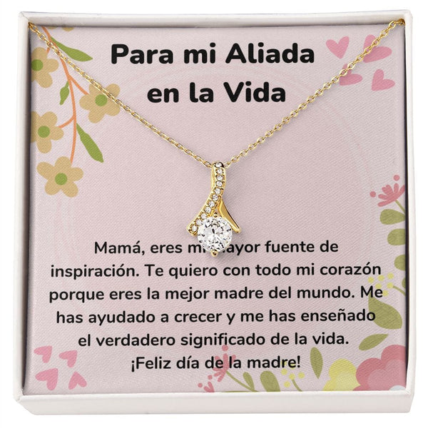 Para mi Aliada en la Vida Collar Belleza Seductora (Alluring Beauty) Para Mamá Jewelry ShineOn Fulfillment <p>Acabado en Oro Amarillo de 18 quilates</p> Standard Box 